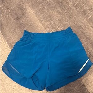 Poolside Blue Lululemon Hotty Hot 4” Women's Athletic Shorts